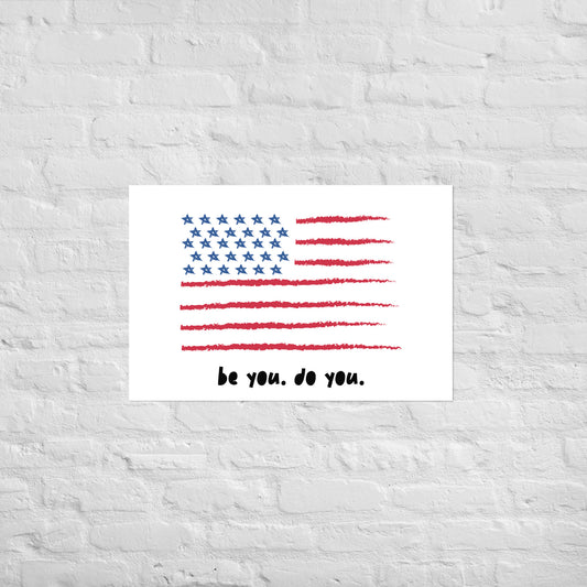 BYDY - American Flag Logo - Poster