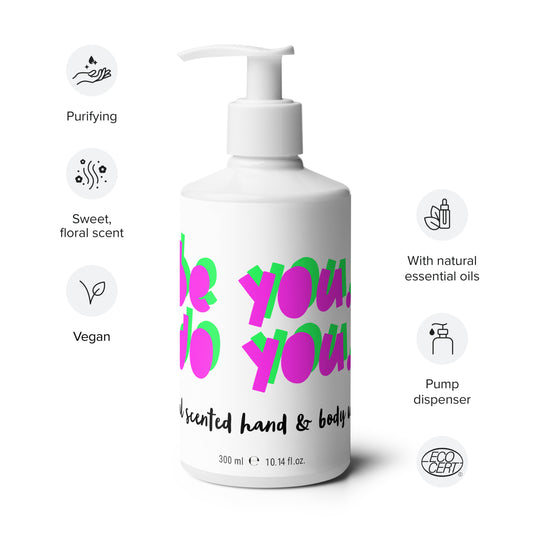 BYDY - Pink/Green Logo - Floral hand & body wash