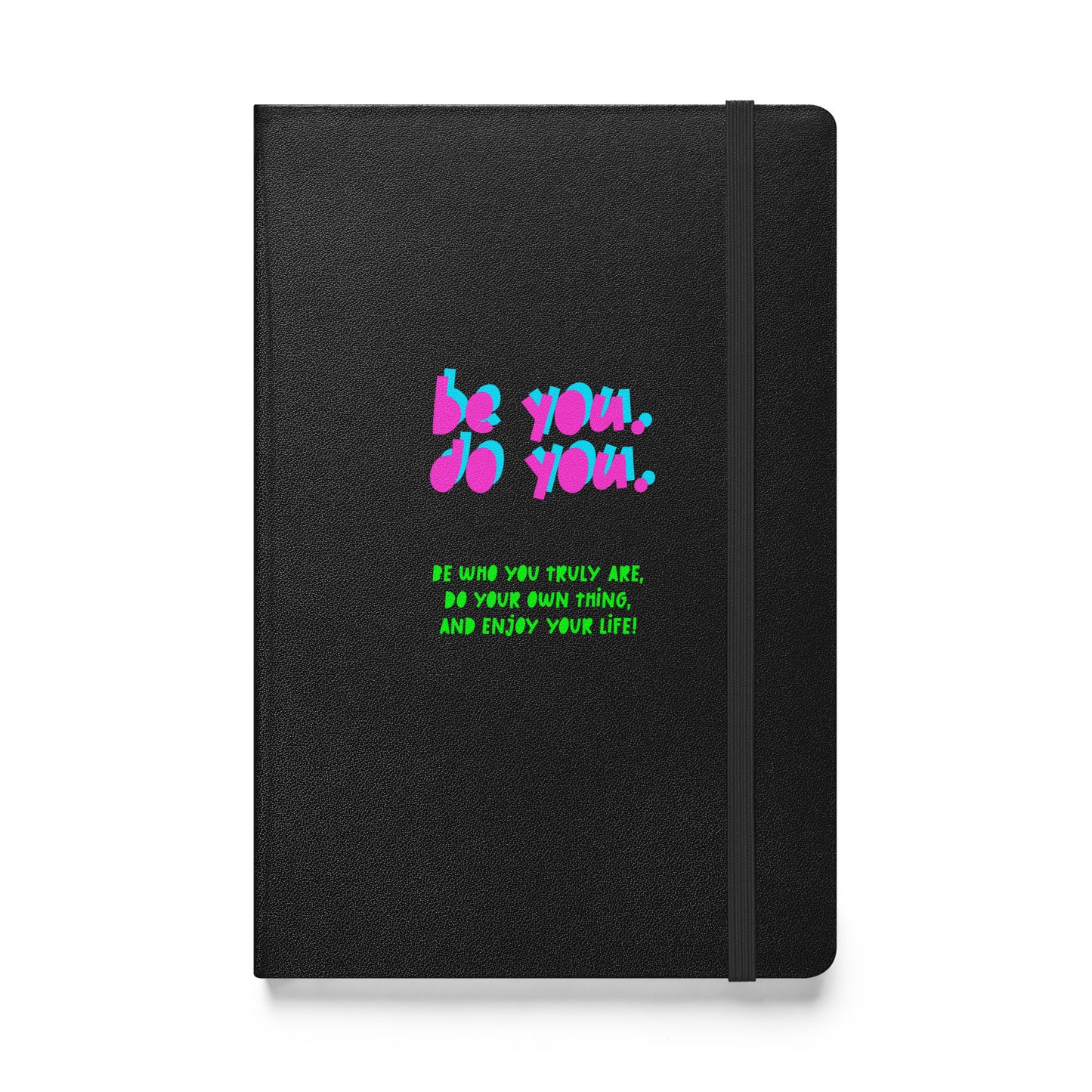 BYDY - Pink/Teal Logo - Hardcover Bound Notebook