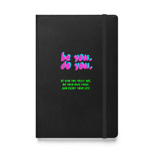BYDY - Pink/Teal Logo - Hardcover Bound Notebook