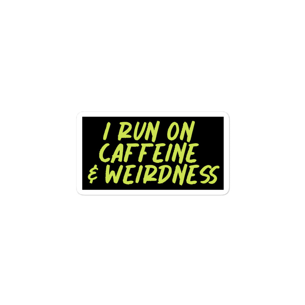 Caffeine & Weirdness Sticker