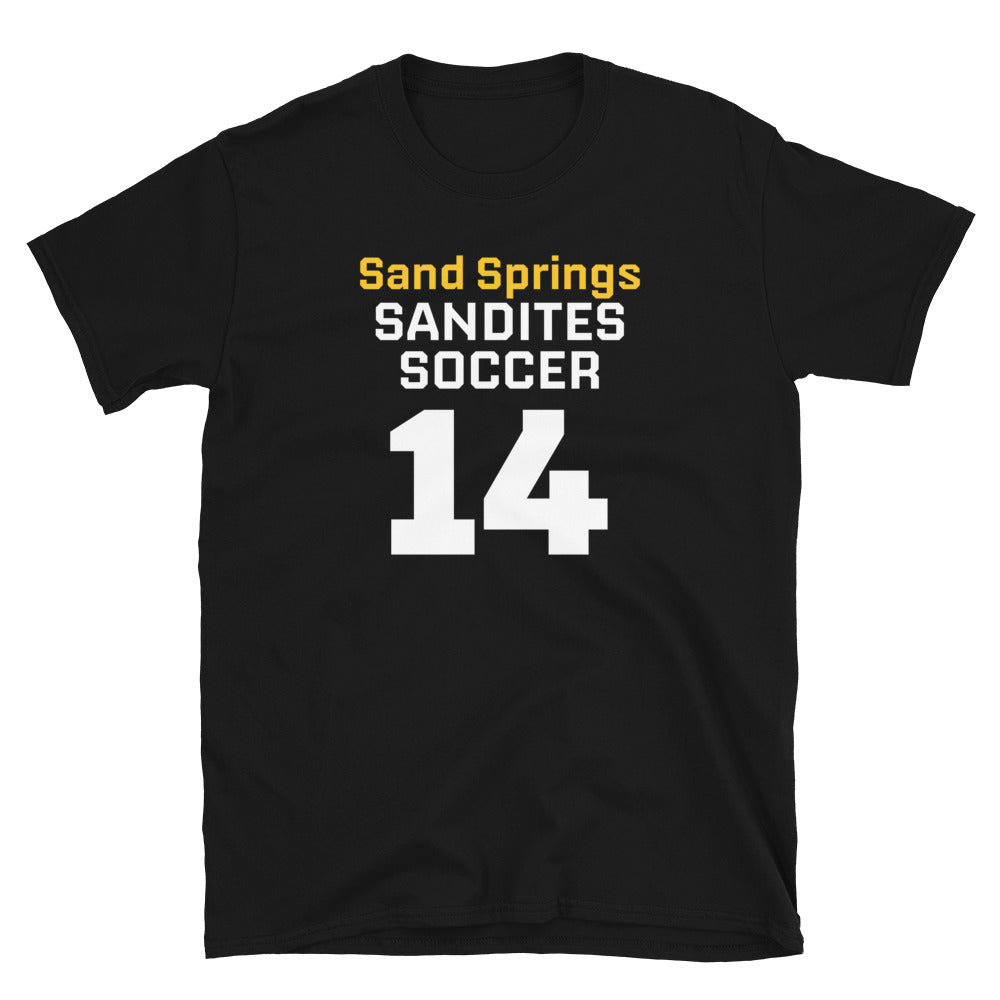 Sandites Soccer #14 - AdultT-Shirt