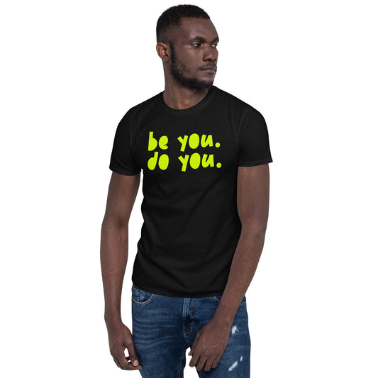 BYDY - Neon Yellow Logo - Adult T-Shirt