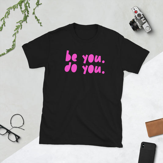 BYDY - Hot Pink Logo - Adult T-Shirt