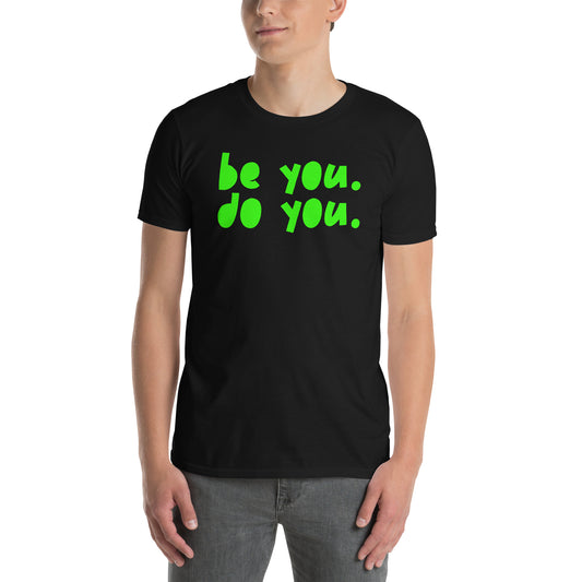 BYDY - Neon Green Logo - Adult T-Shirt