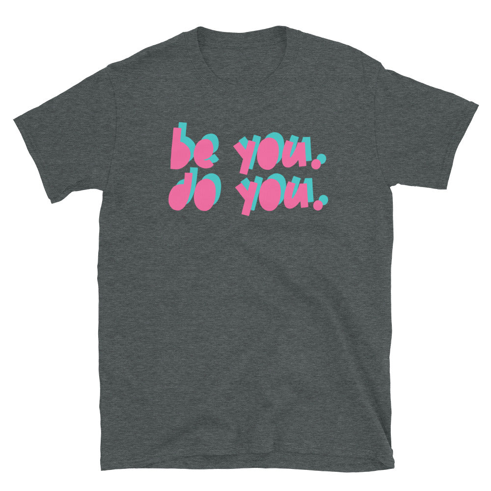 BYDY - Pink/Teal Logo - Adult T-Shirt