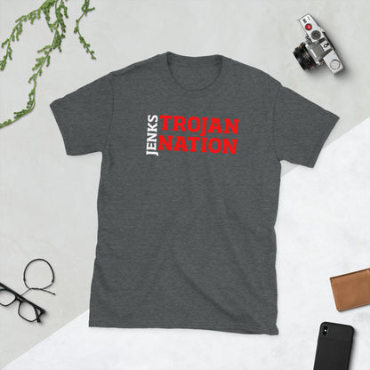 Jenks - Trojan Nation - Adult T-Shirt