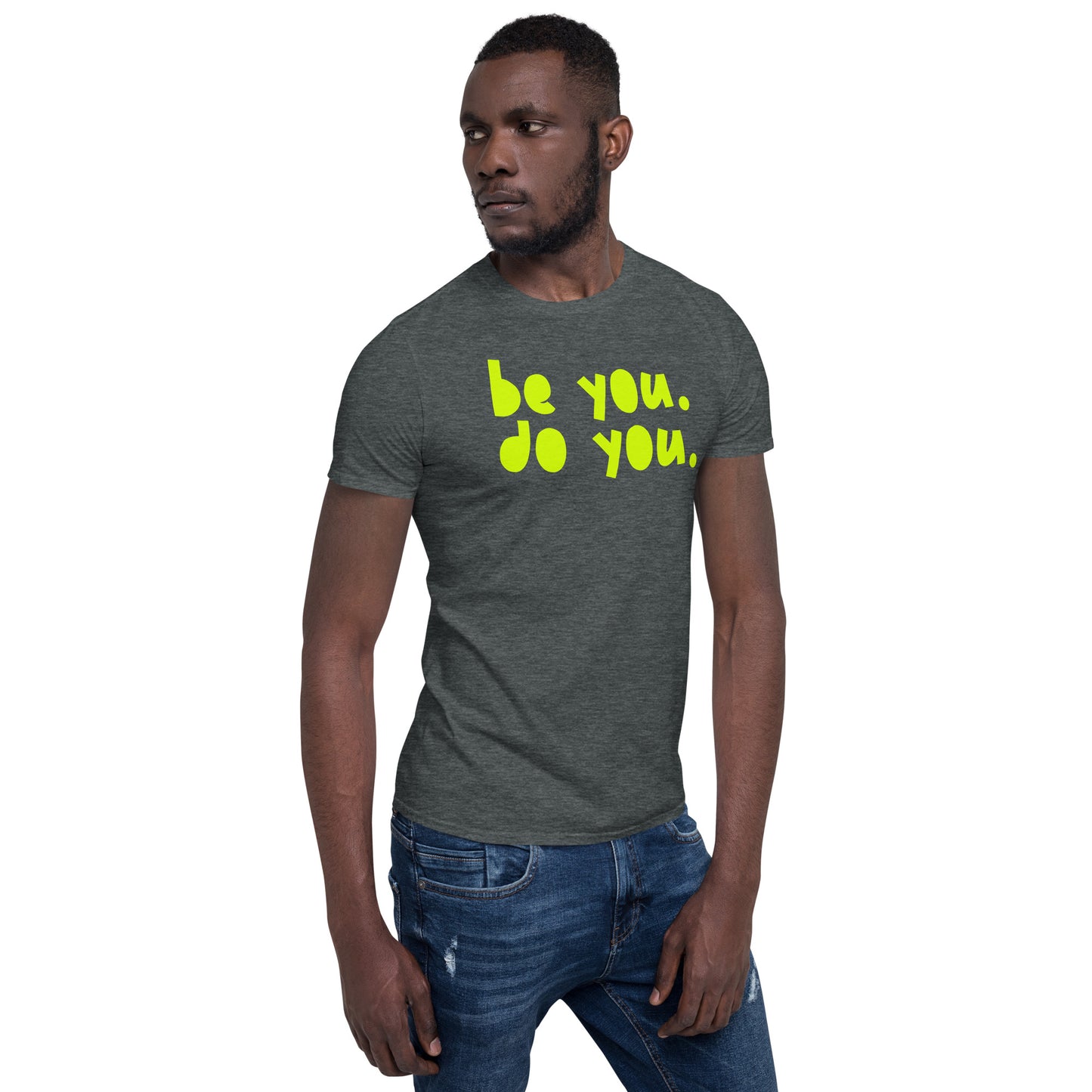 BYDY - Neon Yellow Logo - Adult T-Shirt