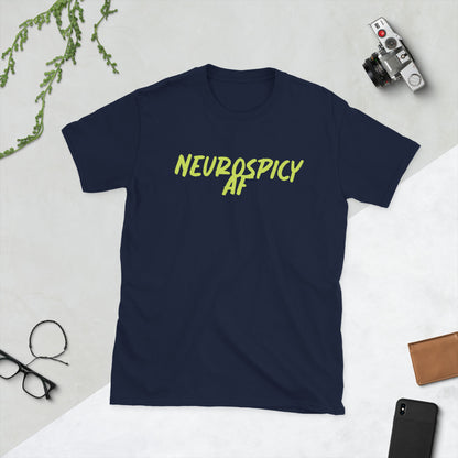 Neurospicy AF - Lime Logo - Adult T-Shirt