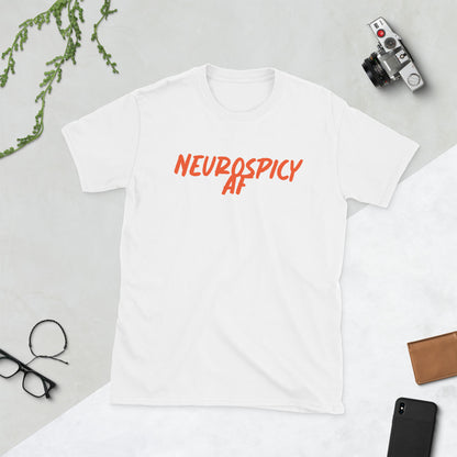 Neurospicy AF - Orange Logo - Adult T-Shirt