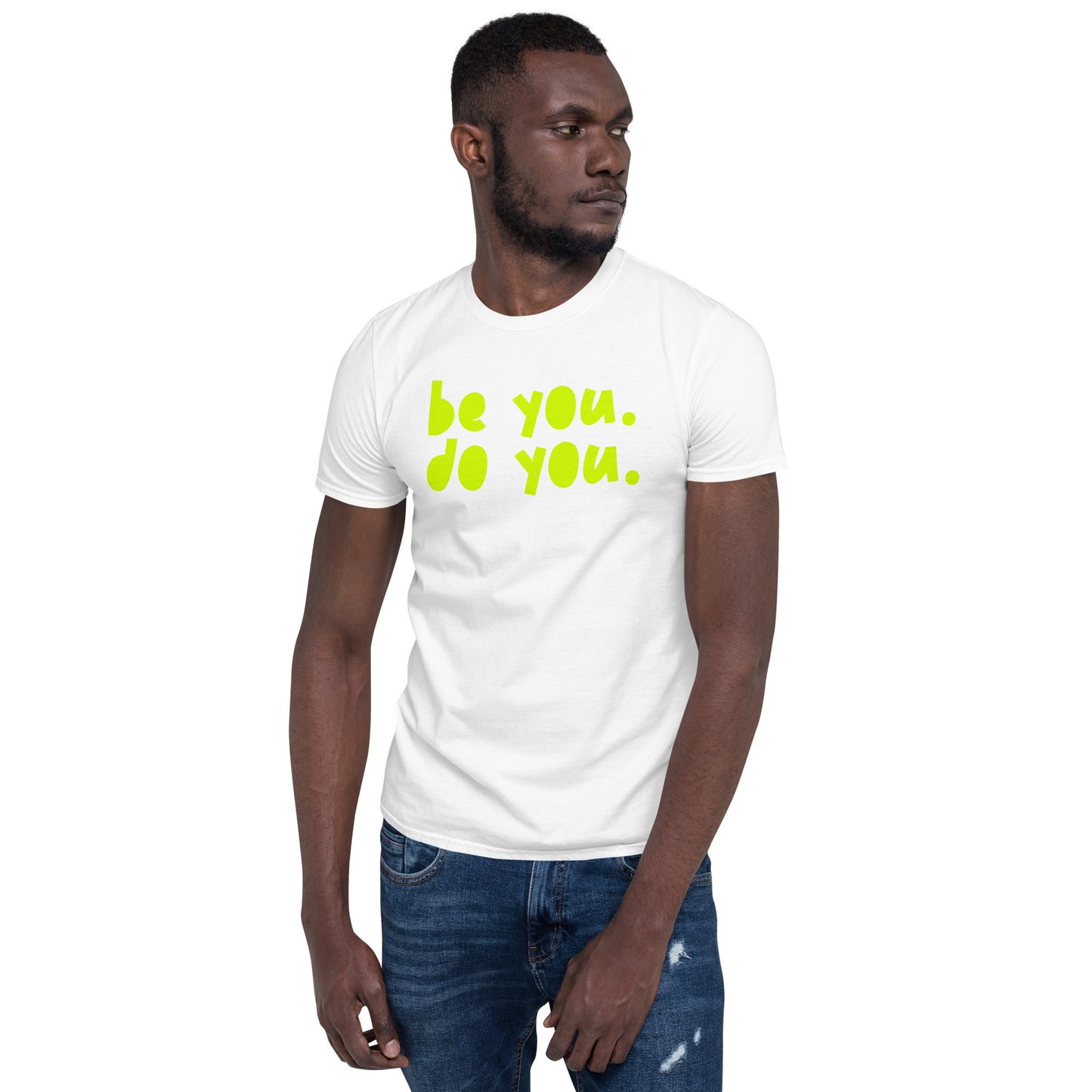 BYDY - Neon Yellow Logo - Adult T-Shirt