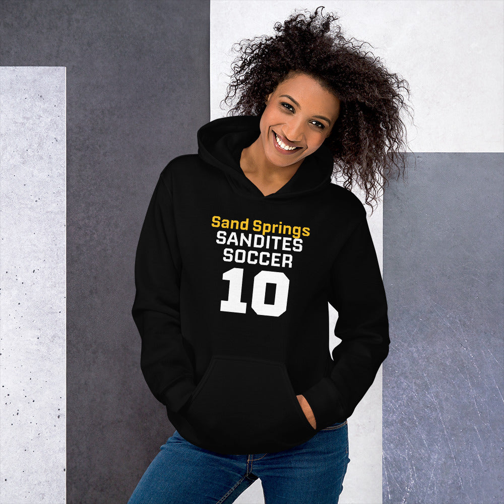 Sandites Soccer #10 - Adult Hoodie